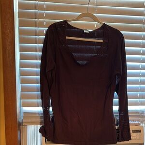Elegant Brown Women's Top